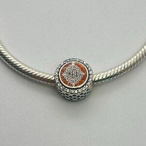 2021 Pandora Winter Release 925 Sterling Silver Disney World Club 33 Charm